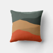 抽象芸術ランドスケープ背景 クッション (裏面)