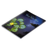 「抽象芸術ランドスケープ」スパイラルノートブック ノートブック (左側)