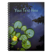 「抽象芸術ランドスケープ」スパイラルノートブック ノートブック (正面)