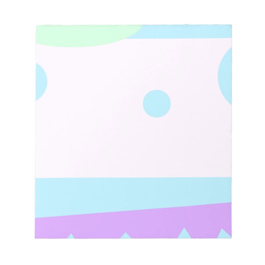 抽象芸術ランドスケープ(ブルームーン付き) – メモ帳 (正面)