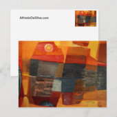 抽象芸術ランドスケープPotosi 23x17 ポストカード (正面/裏面)