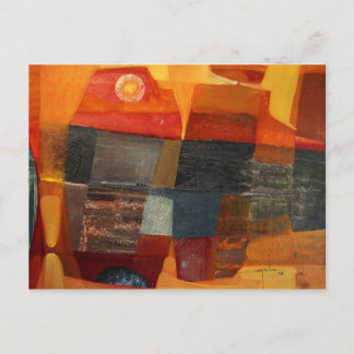 抽象芸術ランドスケープPotosi 23x17 ポストカード