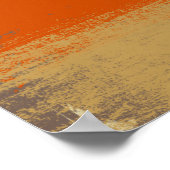 抽象芸術ランドスケー絵を描トサークル球 ポスター (角)