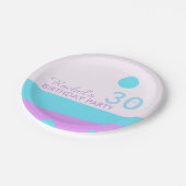 抽象芸術ランド – 30th誕生日パーティー紙プレート ペーパープレート (アングル)