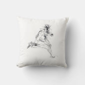 抽象芸術ランナースケッチ クッション (正面)