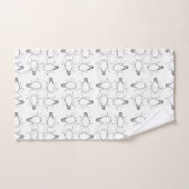 抽象芸術ランプスケッチパターン バスタオルセット (ハンドタオル)