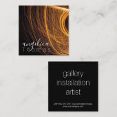 抽象芸術ラ絵を描イト | 表現豊かな スクエア名刺 (正面/裏面)