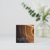 抽象芸術ラ絵を描イト | 表現豊かな スクエア名刺 (スタンド正面)