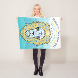 抽象芸術ラ絵を描オン男の赤ちゃん誕生統計レコード フリースブランケット