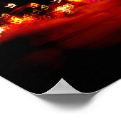 抽象芸術ラ絵画イト ポスター (角)