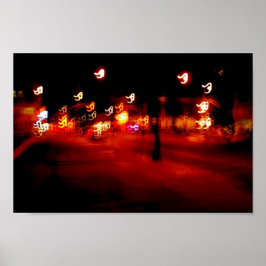 抽象芸術ラ絵画イト ポスター (正面)