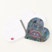 抽象芸術リップ顔ノート ノートブック (内部)