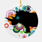 抽象芸術リノオーナメント セラミックオーナメント (裏面)