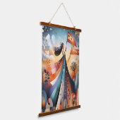 抽象芸術リバティお洒落芸術的: 吊り下げ型タペストリー (傾斜あり)