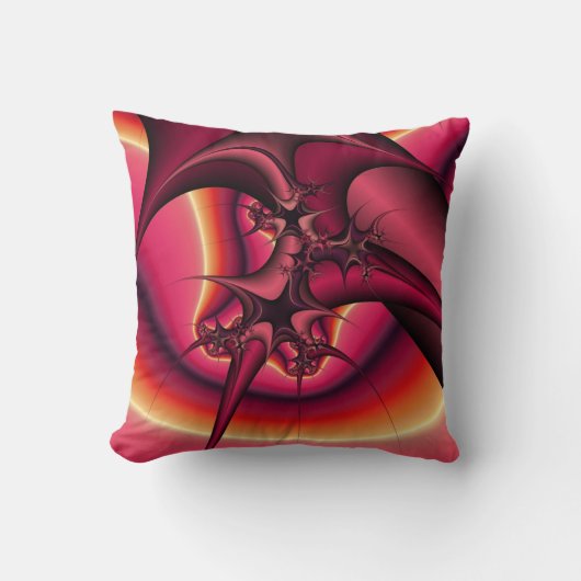 抽象芸術リボンと胸枕 クッション (正面)