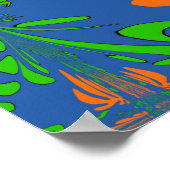 抽象芸術リリー ポスター (角)