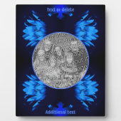 抽象芸術リレンロータスフラワー自分の写真を作成 フォトプラーク (正面)