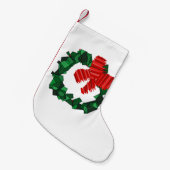 抽象芸術リースクリスマスストッキング スモールクリスマスストッキング (正面 (吊り時))