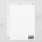 抽象芸術リード（紫と白） 招待状 (裏面)