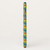 抽象芸術リーフデザインイエローブルーレッド Case-Mate iPhoneケース (裏面/左)