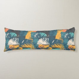 抽象芸術リーフパターン体枕 ボディピロー