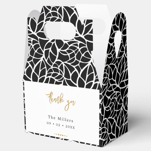 抽象芸術リーフパターン優先ボックス フェイバーボックス (オープン)