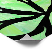 抽象芸術リーフ加工リーフデザインキャンバス印刷 ポスター (角)