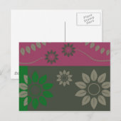 抽象芸術リーフ007 ポストカード (正面/裏面)