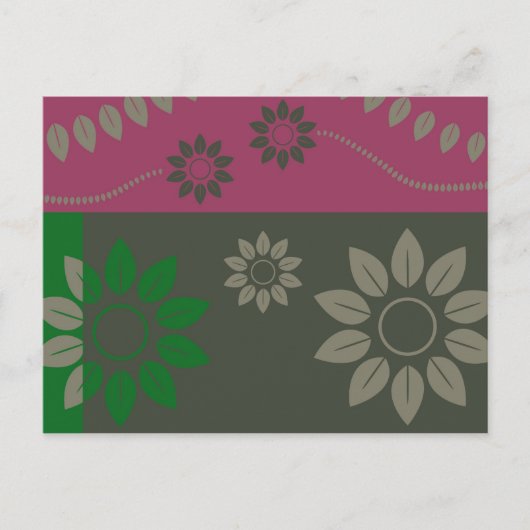 抽象芸術リーフ007 ポストカード (正面)