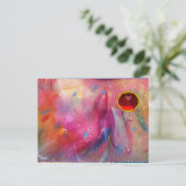 抽象芸術ルビー ポストカード (スタンド正面)