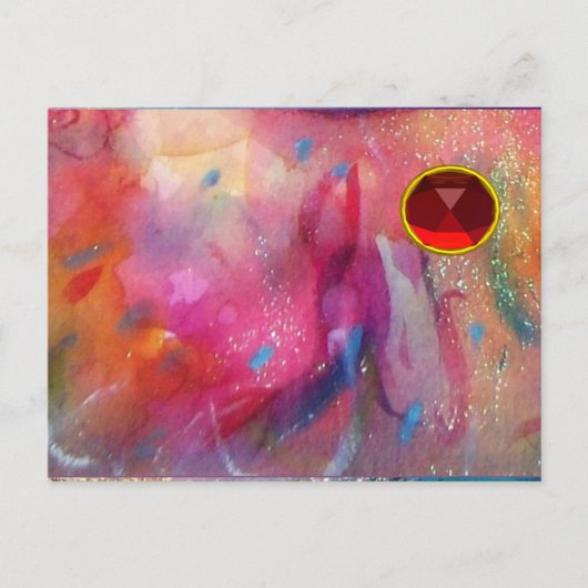 抽象芸術ルビー ポストカード (正面)