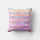 抽象芸術レイストライプンボーフラワーズ  クッション (裏面)