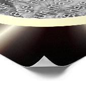 抽象芸術レイフレーム独自の写真を作成 ポスター (角)