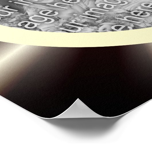 抽象芸術レイフレーム独自の写真を作成 ポスター (角)