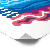 抽象芸術レインボーアートポスター ポスター (角)