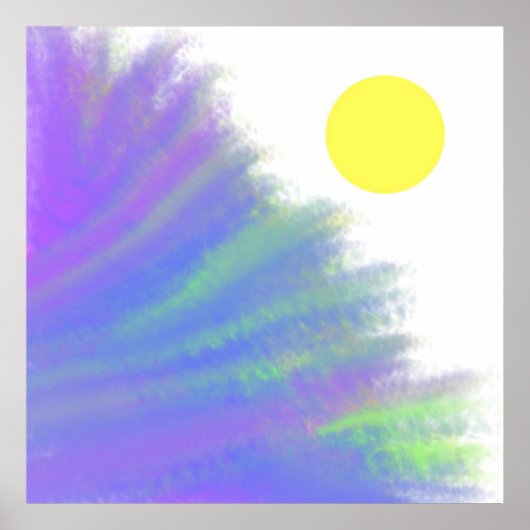 抽象芸術レインボーアート ポスター (正面)