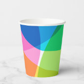 抽象芸術レインボーカスタムー卒業祝い 紙コップ (裏面)