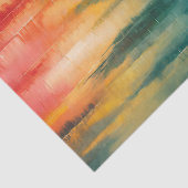 抽象芸術レインボーカラーズホライゾンアートデコップページ 薄葉紙 (詳細)