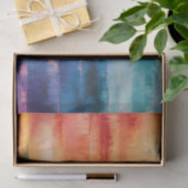 抽象芸術レインボーカラーズホライゾンアートデコップページ 薄葉紙 (ギフト)