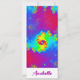 抽象芸術レインボーグラジエントフラクタルブックマーク