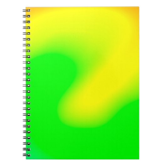 抽象芸術レインボーソフトクラウド背景pastel c ノートブック (正面)