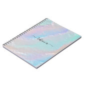 抽象芸術レインボーテクスチャスパイラルフォトノートブック ノートブック (左側)