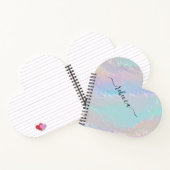 抽象芸術レインボーテクスチャノートブック ノートブック (内部)