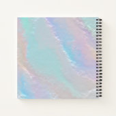 抽象芸術レインボーテクスチャノートブック ノートブック (裏面)