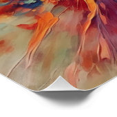 抽象芸術レインボーバースト ポスター (コーナー)