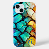 抽象芸術レインボーフィッシュはかりで測ラグジュアモノグラムのリー Case-Mate iPhoneケース (裏面)