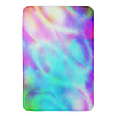 抽象芸術レインボーフローストライプデザイン バスマット (正面縦)