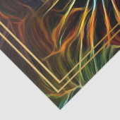 抽象芸術レインボーブラックキャットデコパージュ 薄葉紙 (詳細)