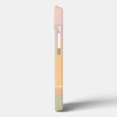 抽象芸術レインボーマウンテンウォーターカラーランドスケープ   Case-Mate iPhoneケース (裏面 / 左)