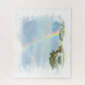 *~*抽象芸術レインボーマウンテンズアート海AR11 ジグソーパズル (縦)